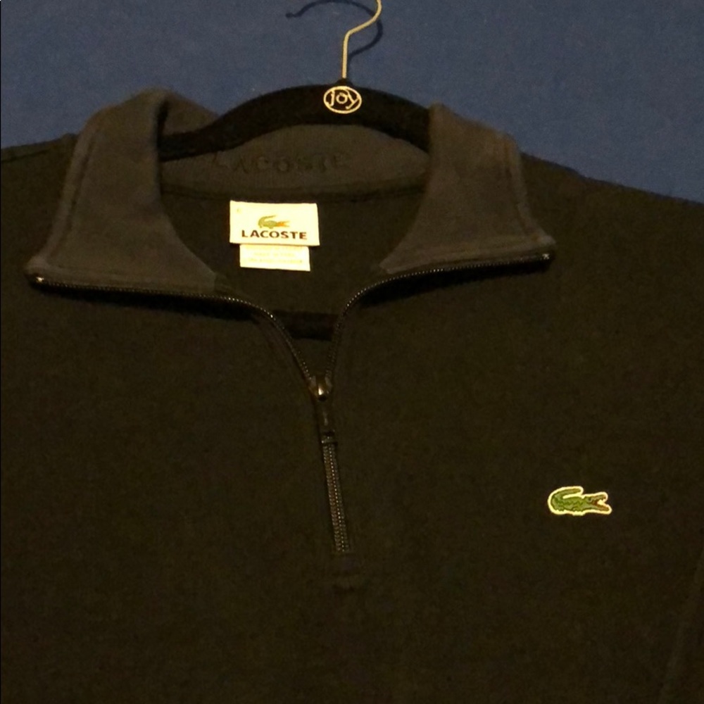 Black Lacoste sweater Size large worn once.